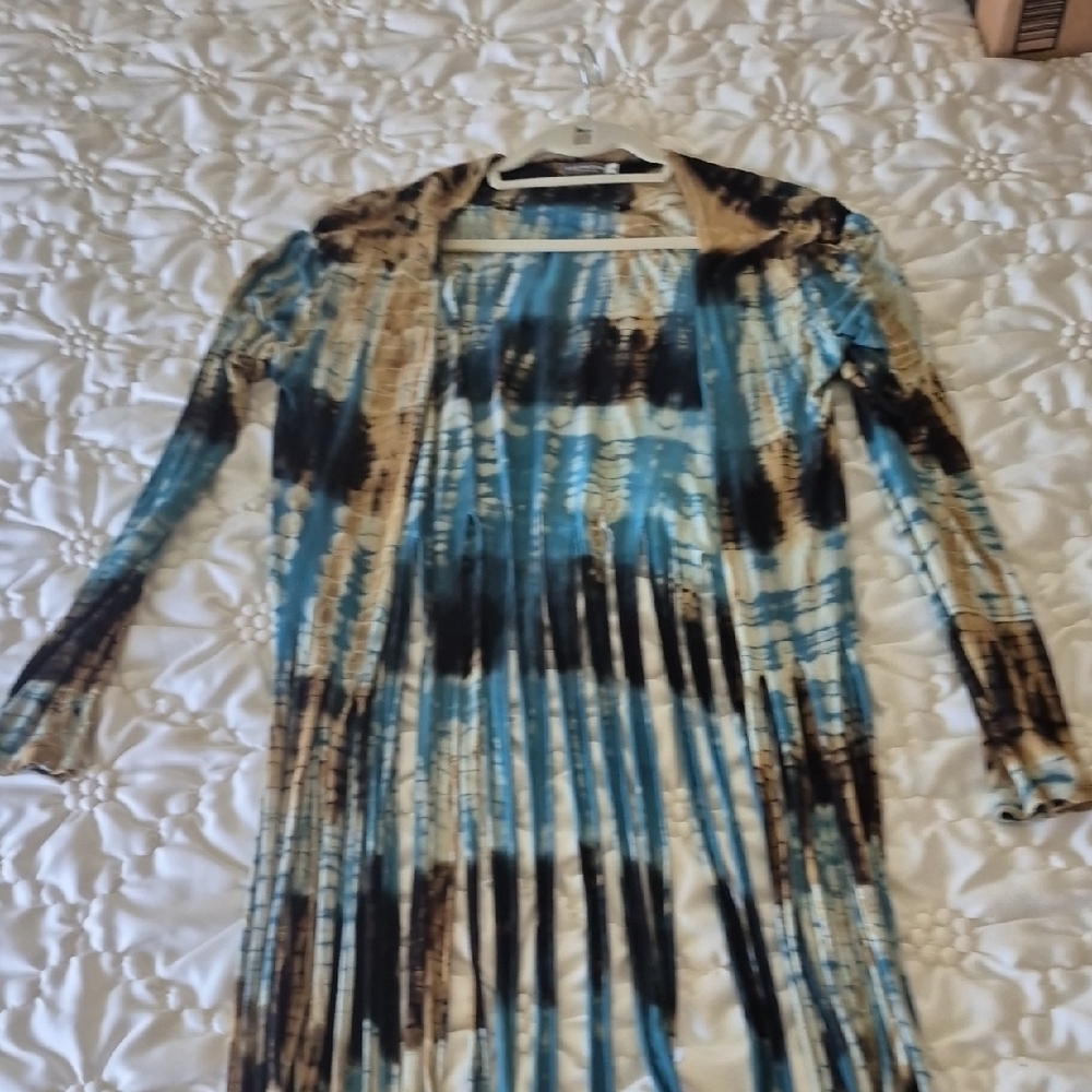 EARTHBOUND Blue and Brown Tie-Dye Jacket